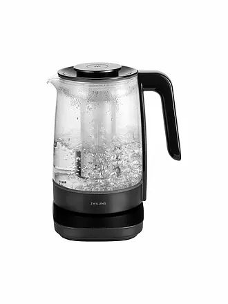 ZWILLING | Wasserkocher mit Teeeinsatz 1,7l Glas / Schwarz | 